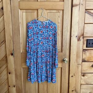 Loft blue and pink dress